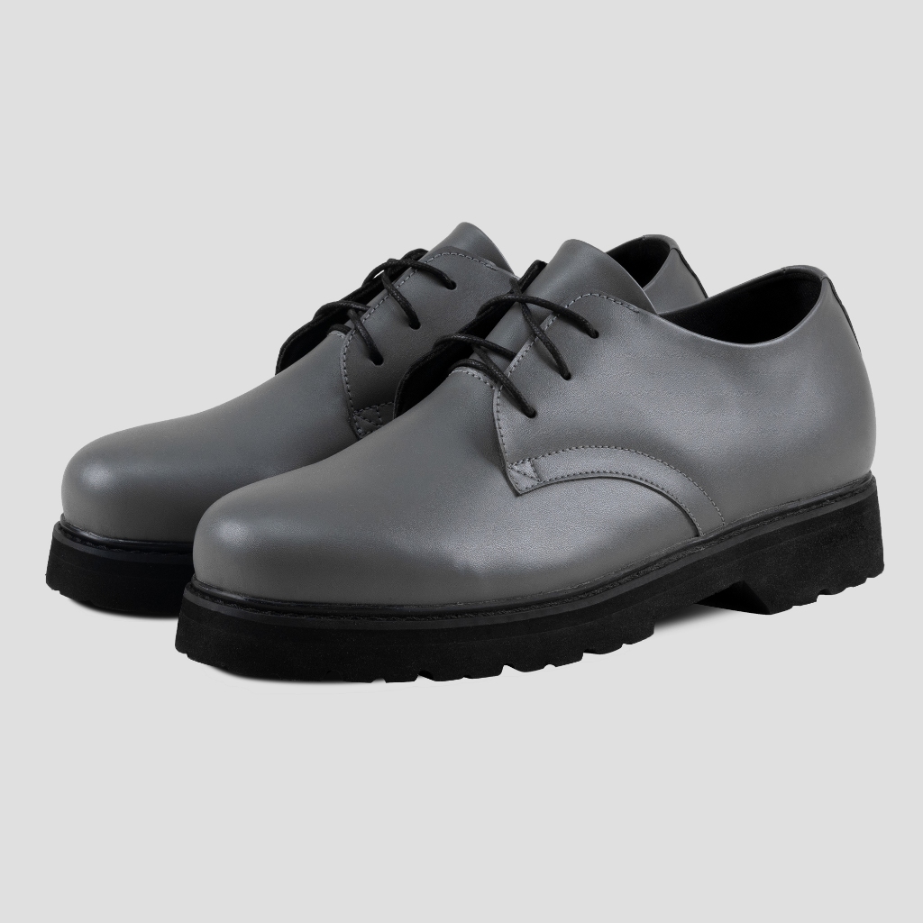 Jackwell - Atlas Derby Grey - Sepatu Formal - Sepatu Derby - Sepatu Pria - Sepatu Wanita