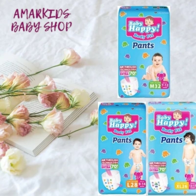 BABY HAPPY PANTS M32|| Popok Baby Happy Pants M32