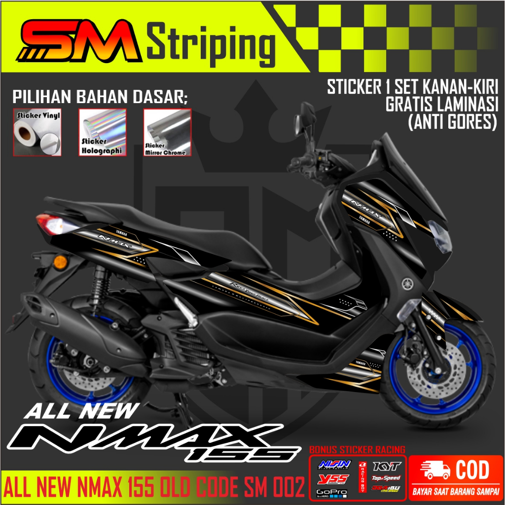 STRIPING NMAX NEW 155 STIKER N MAX NEW 155 NEW SM 002