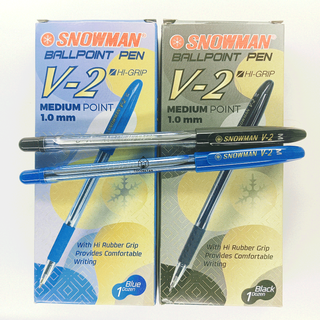 

Snowman V-2 Ballpoint Pen Medium Point 1.0 mm Pulpen Murah