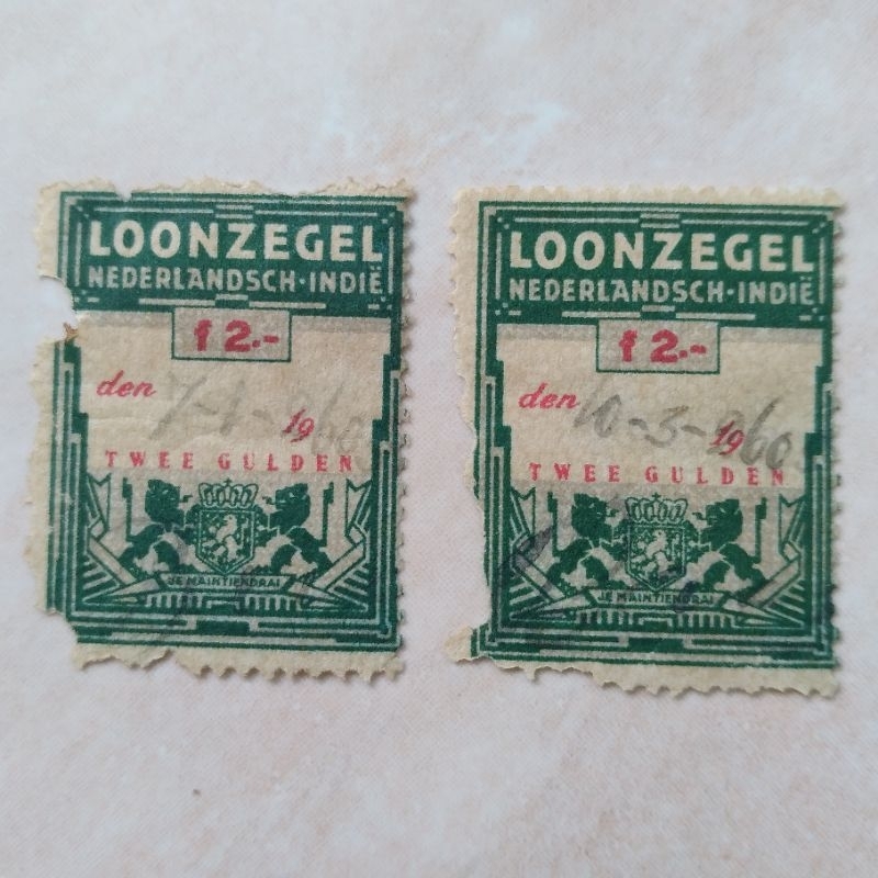 

Loonzegel Mtr Kuno 2 Pcs Era Nederland Indie - YN1024