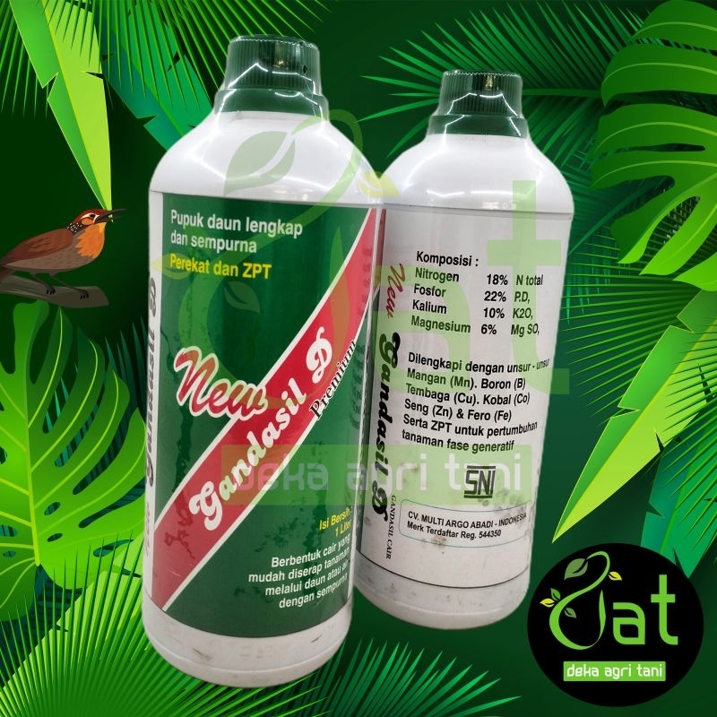 Pupuk Cair Daun Lengkap 1 Liter dengan Perekat dan ZPT untuk Pertumbuhan Vegetatif Tanaman
