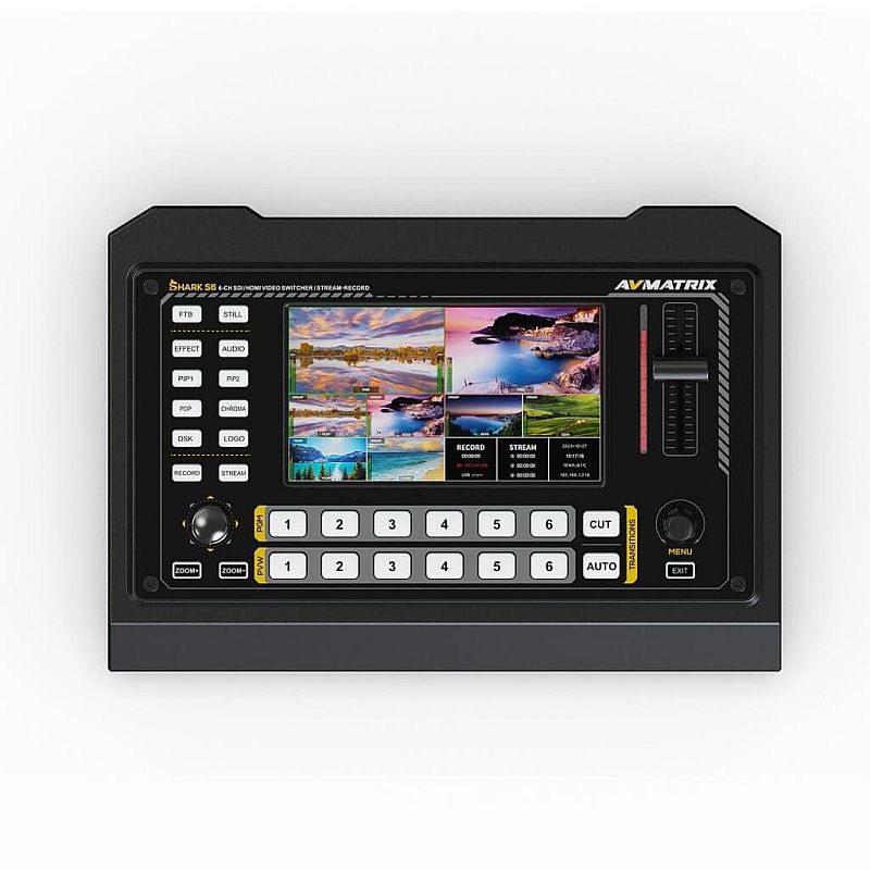 AVMATRIX SHARK S6 6-CH HDMI/SDI VIDEO SWITCHER