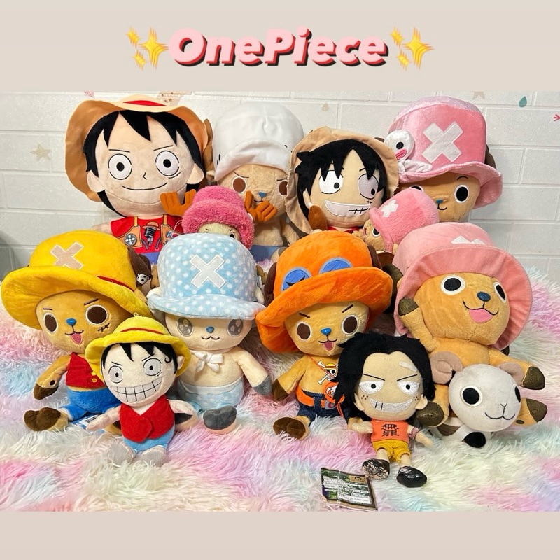 BONEKA ONEPIECE | BONEKA CHOPPER LUFFY ACE LAW| Boneka one piece plush lembut