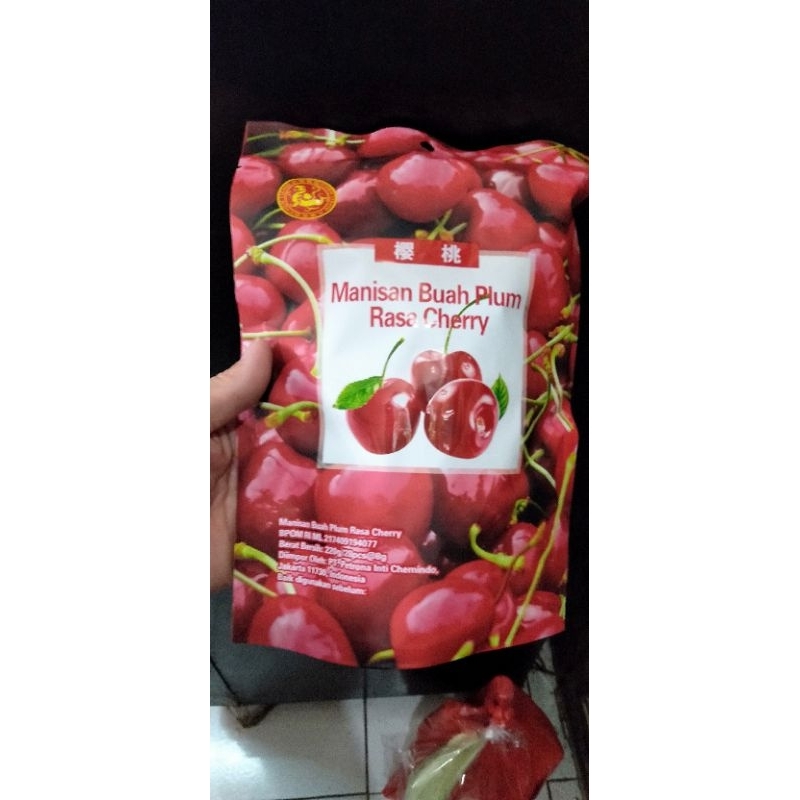 

manisan plum buah rasa Cherry 220grm