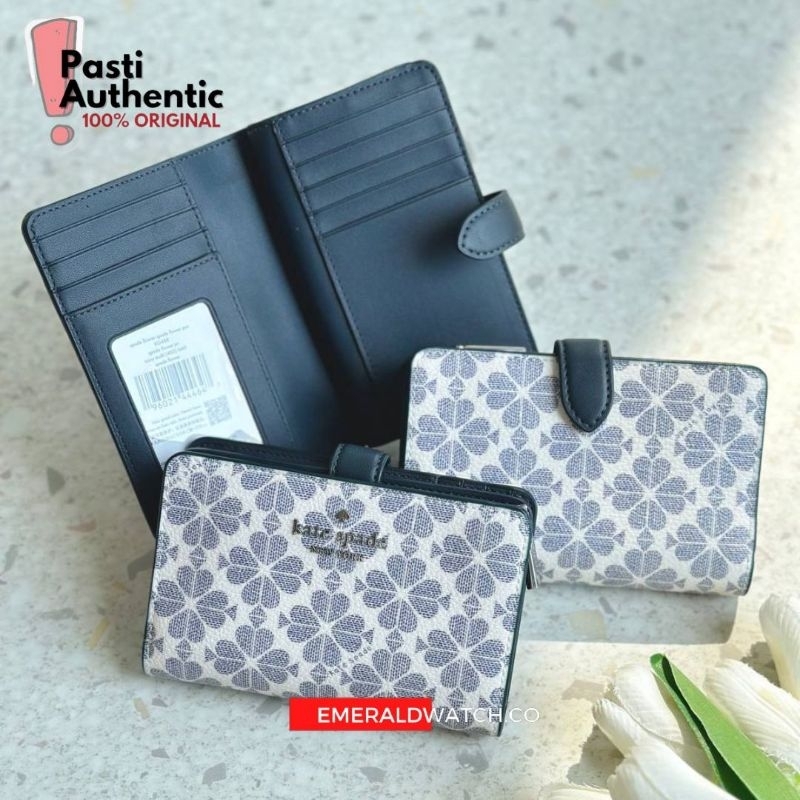 KS Spade Flower Medium Compact Wallet