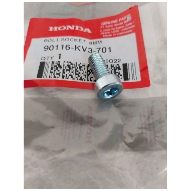 Baut Bolt Socket 8mm (Baut As Shock Depan) Vario 125 FI, Vario 150 eSP 90116KV3701