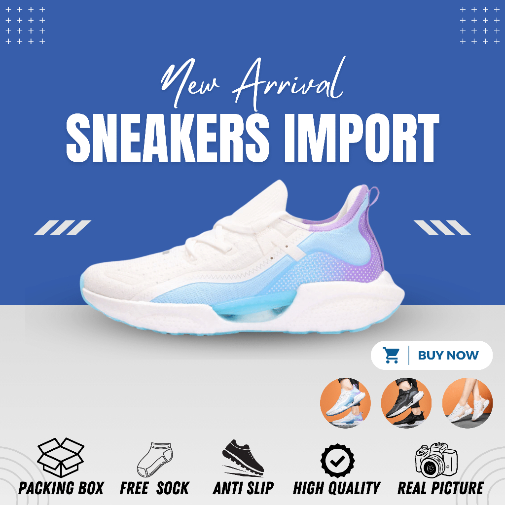 Terbaru Sepatu sneakers wanita sepatu olahraga lari running jogging Sport Shoes pria wanita cewek wa
