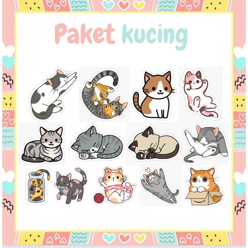 

STARLY - PAKET KUCING STIKER KUCING STIKER MEOW