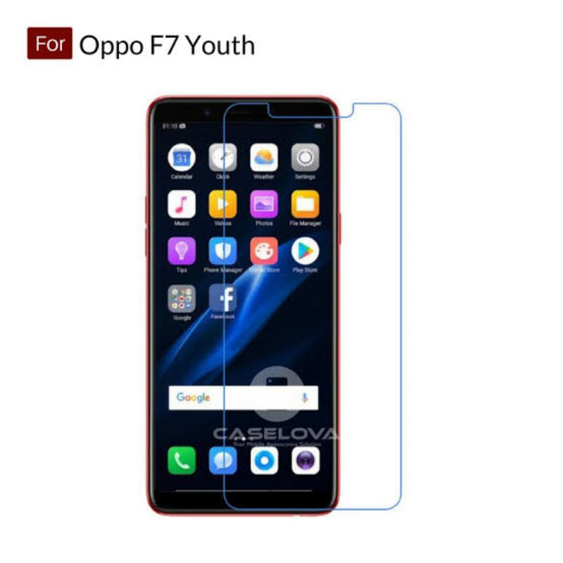 Tempered Glass Bening Oppo F7 Youth / Anti Gores Kaca