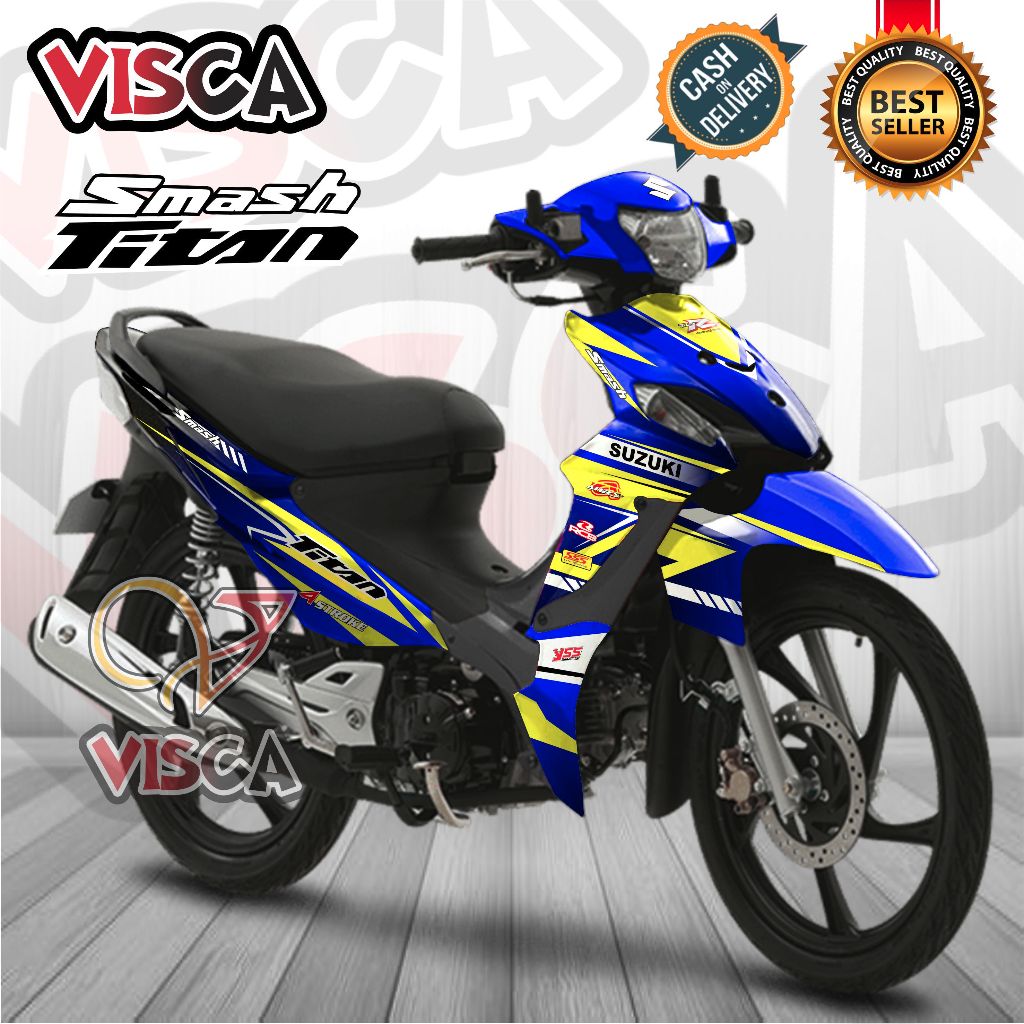 Decal Smash Titan Full Body Stiker Smash Full Body Stiker Motor Smash Titan Variasi Full Body Stripi