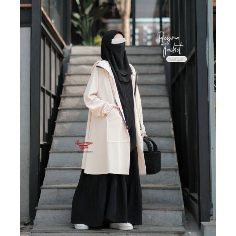 Lariz Trxi7I2u Jaket Rayme by Khumaira syari  Reyma Jacket syari oversize