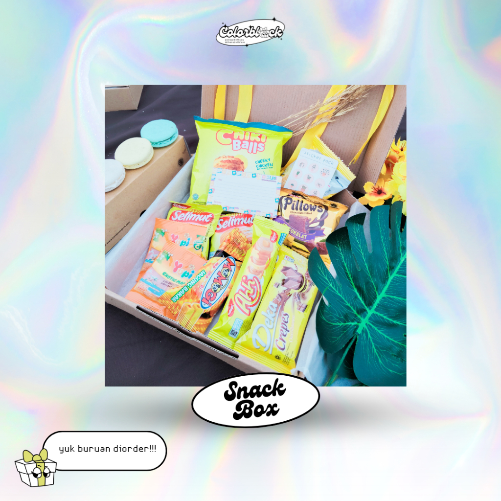 

Yellow Snack Box/Gift Box Snack/Kado Wisuda/Kado Ulang Tahun