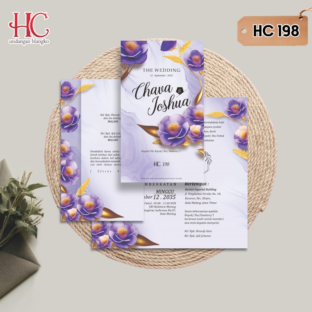 Blangko Undangan HC 198 (Free File Corel)
