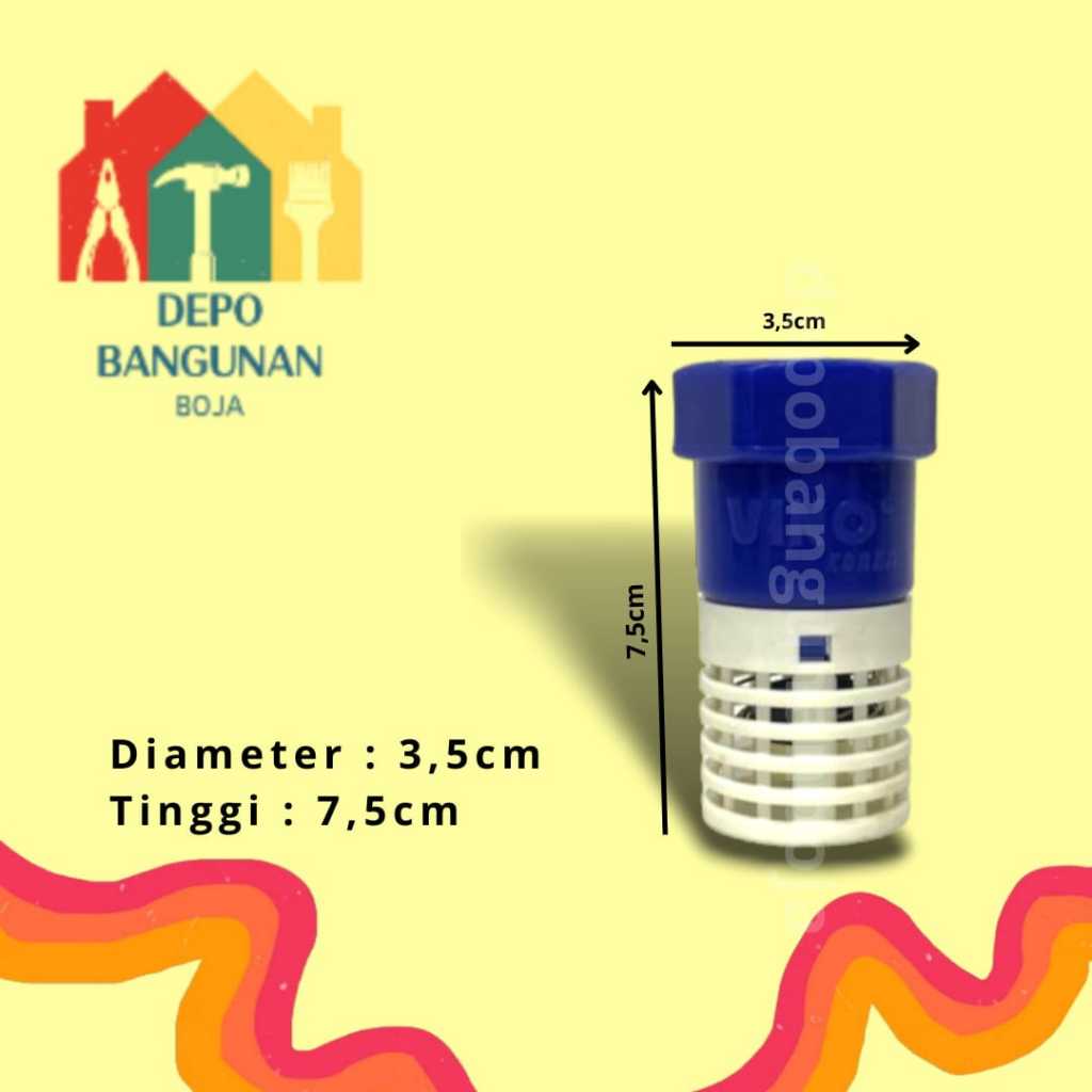 (2.9) Foot Klep Pendek VINO 3/4' / Saringan Pompa Air / Foot Klep Air / Foot Valve