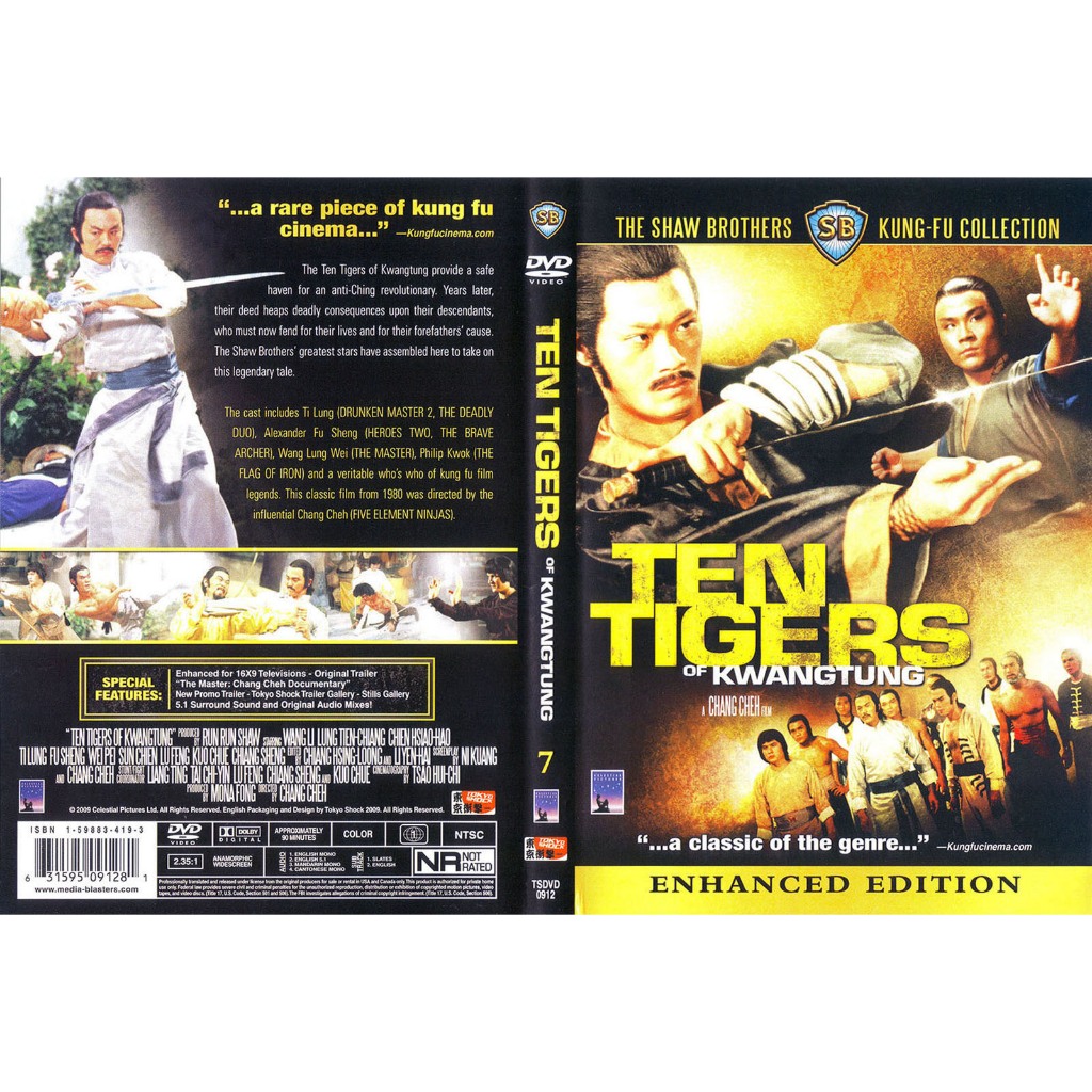 DVD Ten Tigers Of Kwangtung (1980)