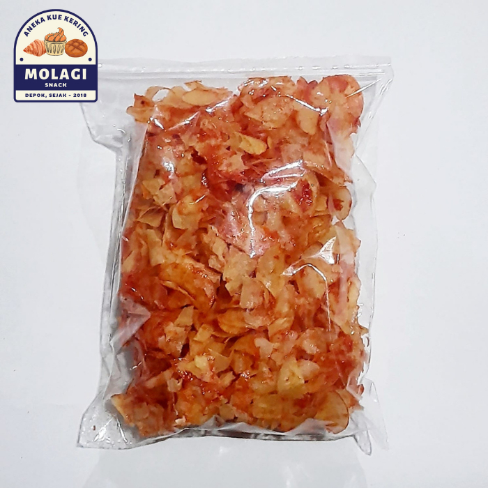 

Keripik Singkong Ting Ting Pedas Sambalado - Molagi Snack