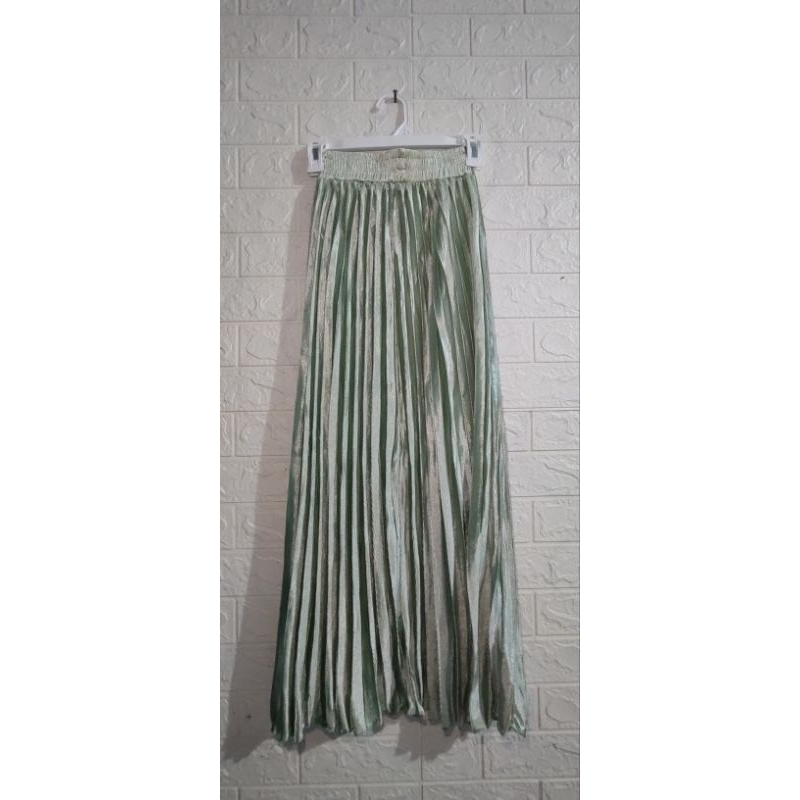 Rok Velvet Import/Rok Plisket bahan velvet