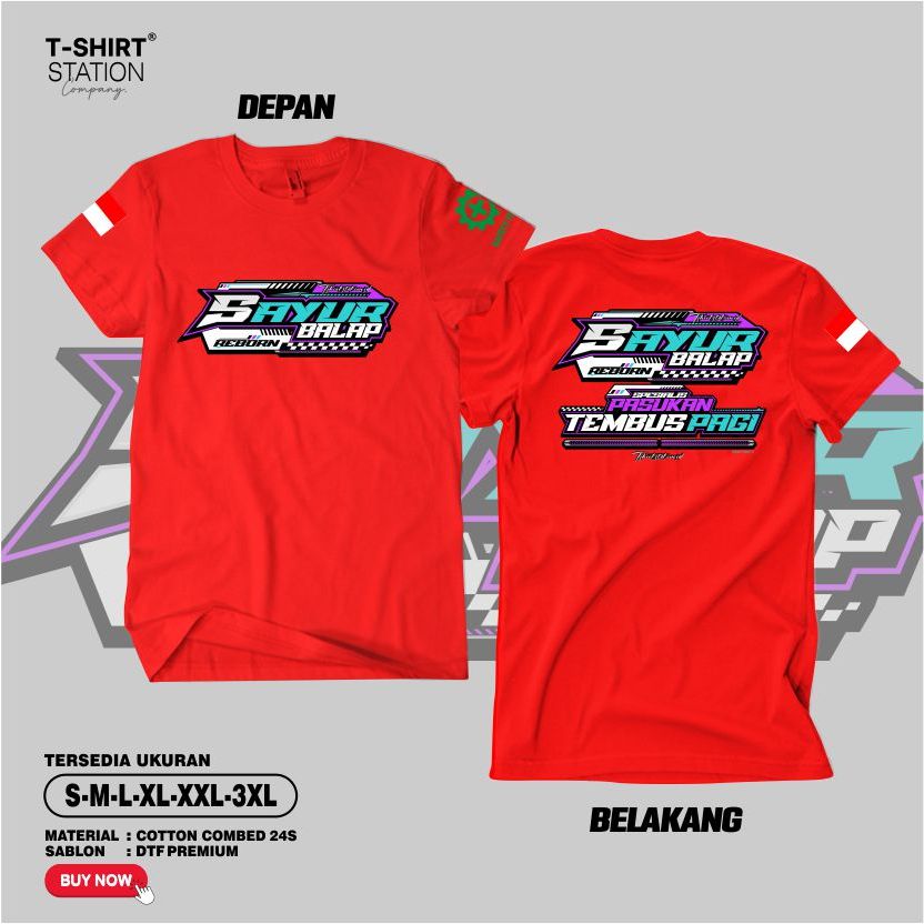 Kaos Sayur Balap Reborn New Design