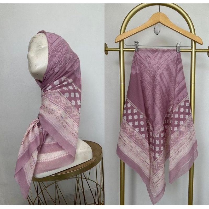 Segi empat Denai Hijab Voal Denay Segi empat motif printing premium hijab MOTIF salem
