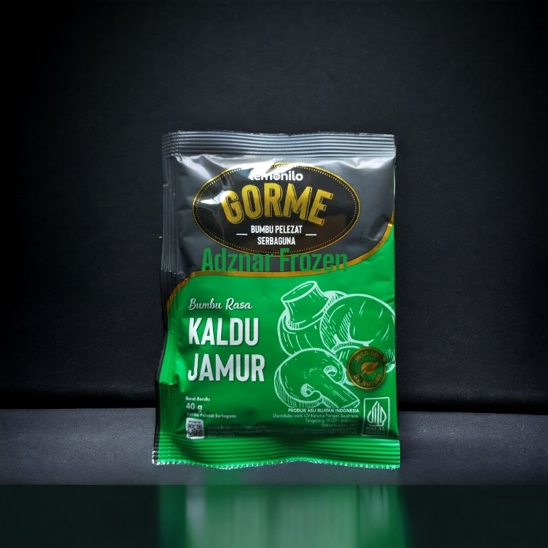 

Kaldu Jamur Gorme lemonilo 40gr / bumbu Kaldu Jamur