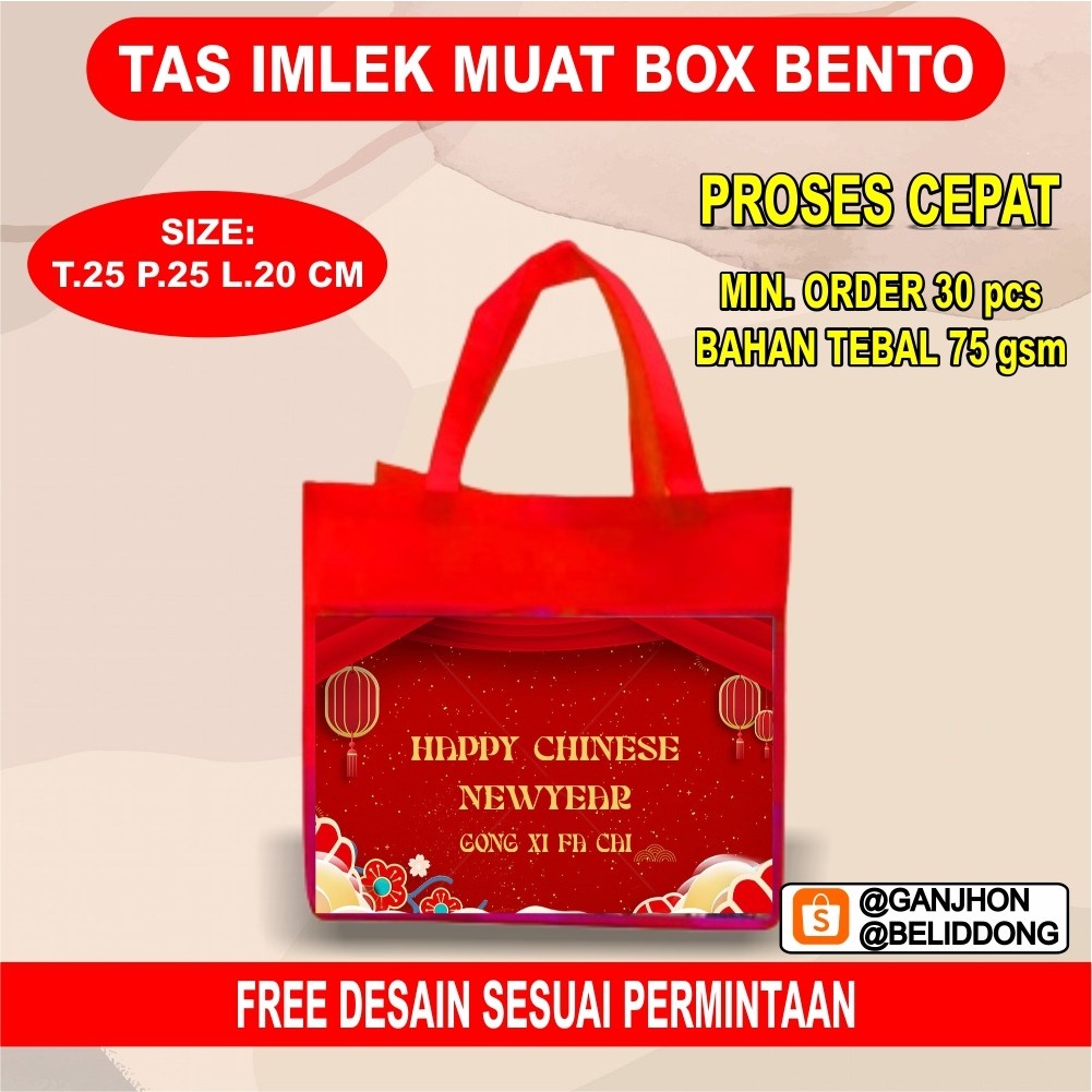 

Tas Imlek Murah Souvenir Imlek Chinese New Year Goodie Bag Imlek Promo free desain free costome design