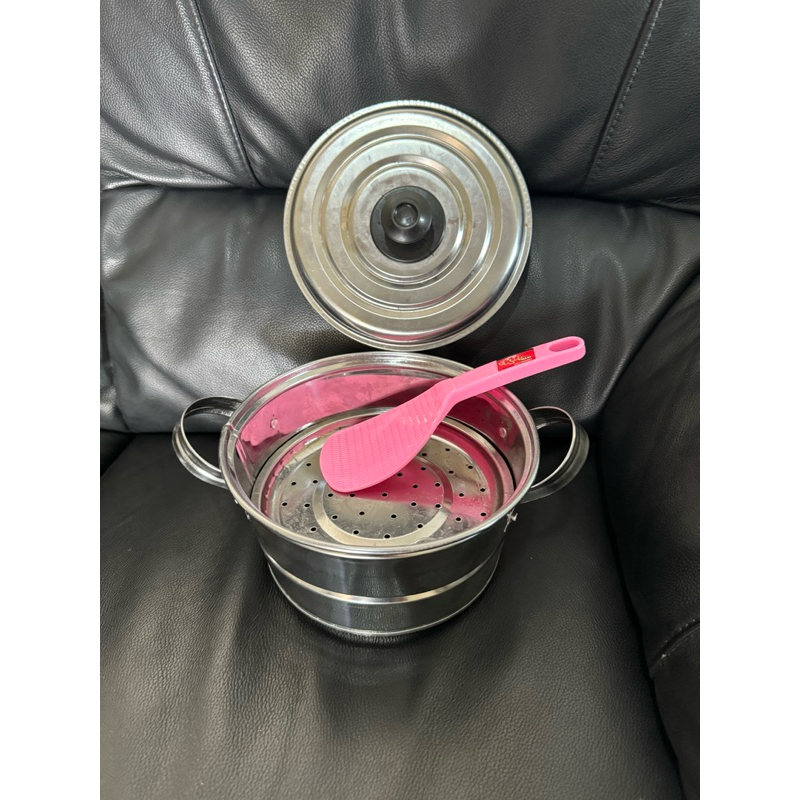 panci kukusan stainless free centong nasi termurah / dandang kukusan / panci sarang/