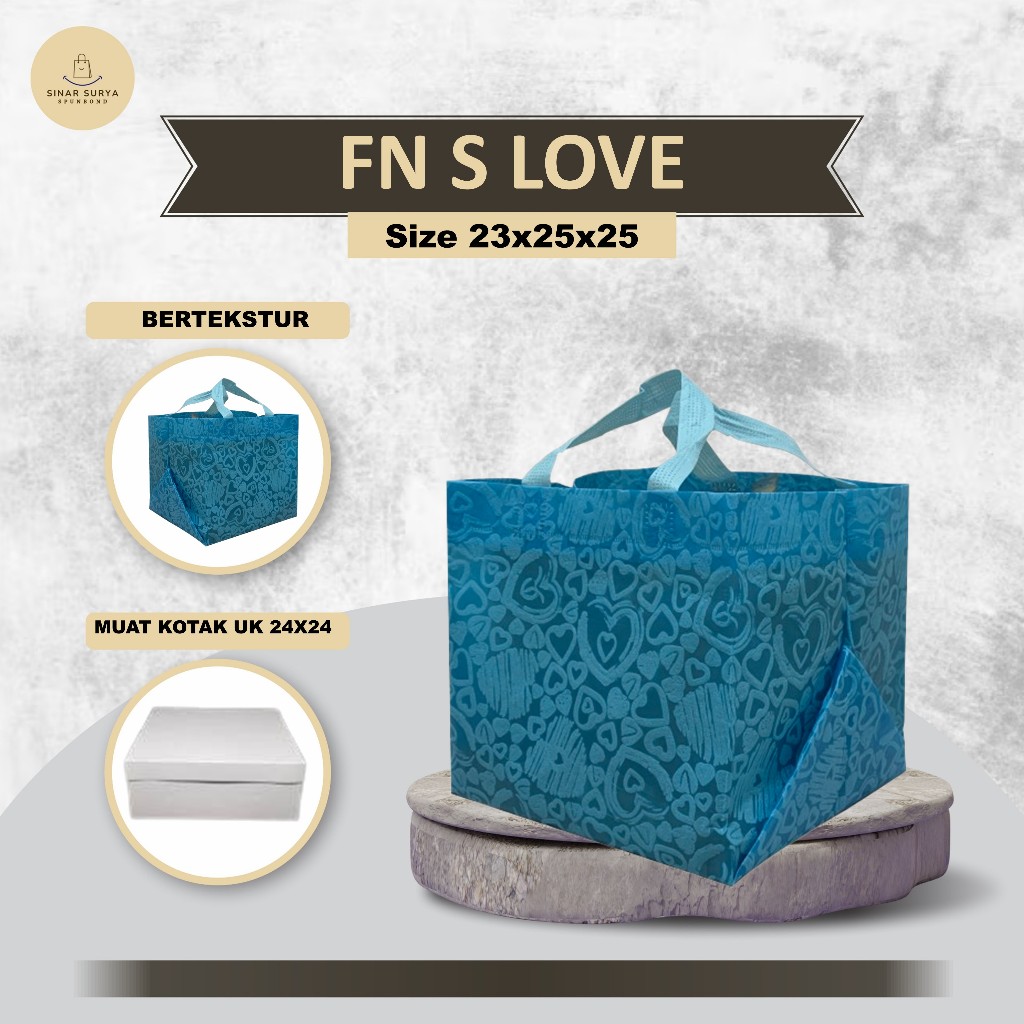 

Tas Hajatan Nasi Kotak | Goodie Bag Kotak Nasi | Tas Berkat Tekstur 23x25x25