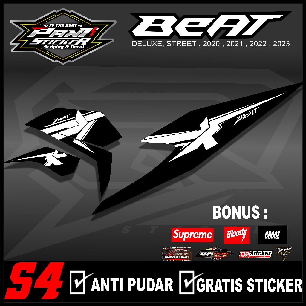 Striping sticker Simple Beat Esp Fi  New 2020 2021 2022 - Striping Striping Beat New Street Desain V
