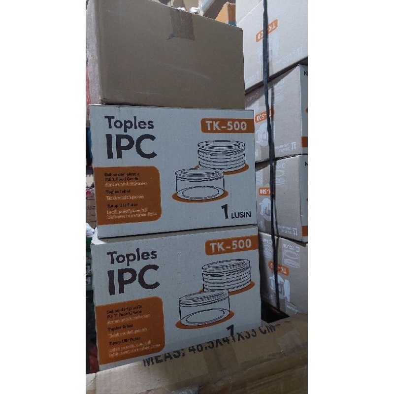 toples kue kering 500gr toples bulat premium toples tutup ulir