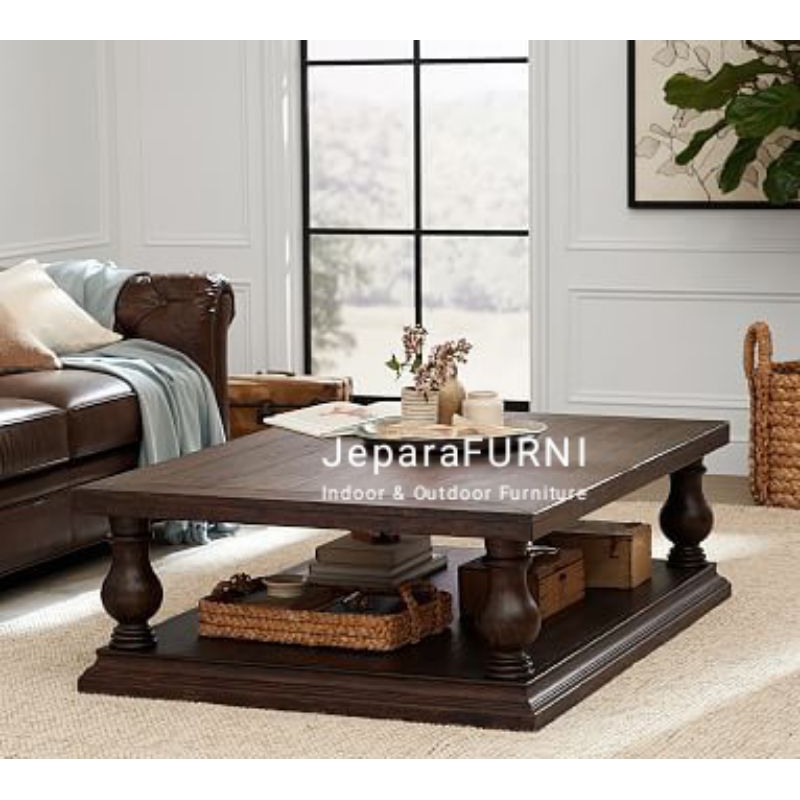 MEJA TAMU JATI JEPARA I Meja Tamu Minimalis Jati Jepara
