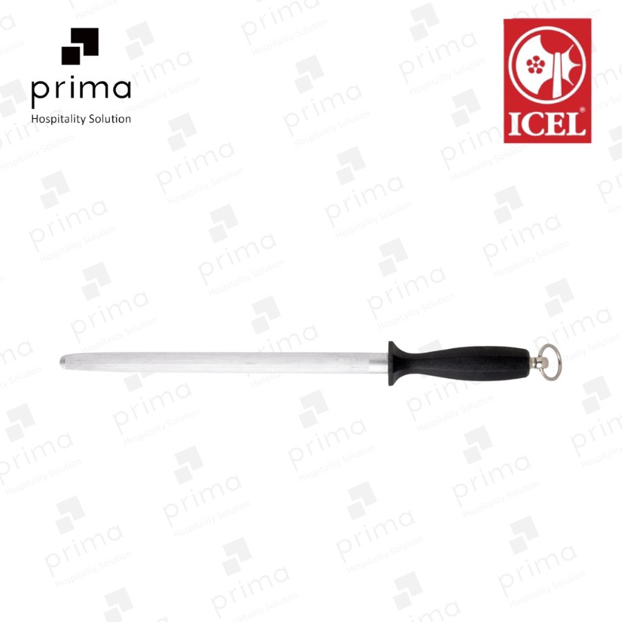 Sharpening steel Oval 35 cm, Black - ICEL