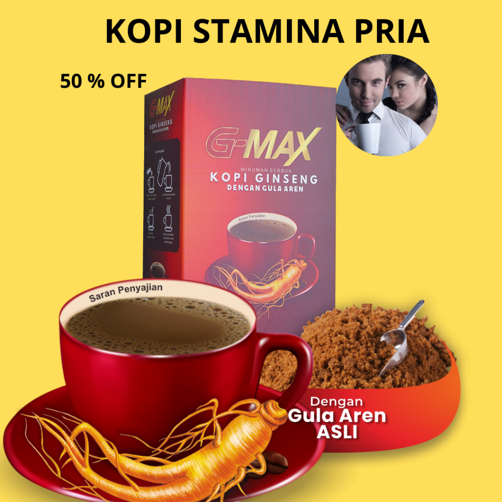 

Kopi Ginseng - Kopi Kuat Stamina Tahan Lama Pria | GMAX
