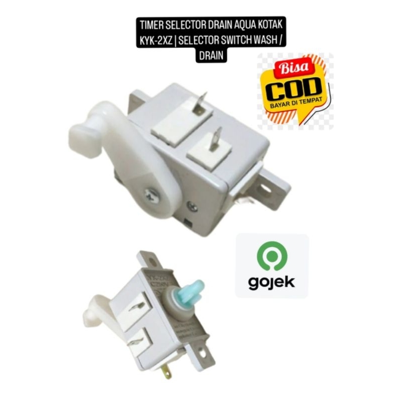 TIMER SELECTOR DRAIN AQUA KOTAK KYK-2XZ | SELECTOR SWITCH WASH / DRAIN