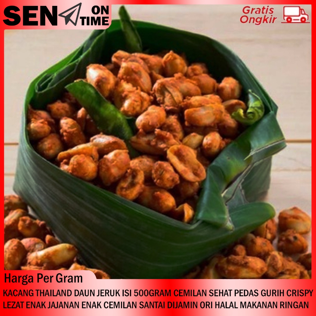 

KACANG THAILAND DAUN JERUK ISI 500GRAM CEMILAN SEHAT PEDAS GURIH CRISPY LEZAT ENAK JAJANAN ENAK CEMILAN SANTAI DIJAMIN ORI HALAL MAKANAN RINGAN KEDELAI TANAH MEDE BALI SNACK GORENG CRISPY RENYAH BANGKOK MASAKAN MAKANAN RINGAN KERIPIK RENYAH HARI RAYA RDS4