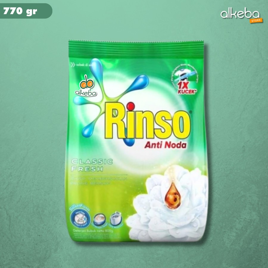 Rinso Bubuk Deterjen laundry 770 gr Detergent Bubuk