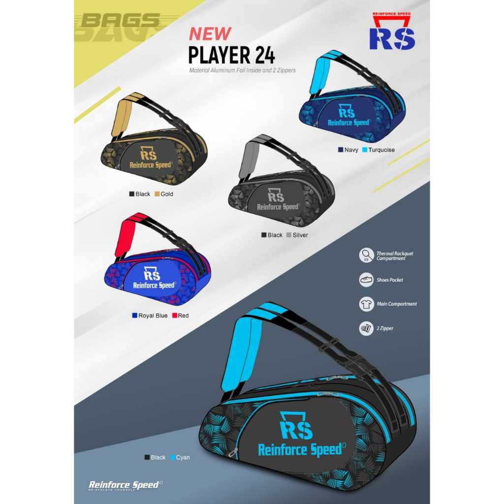 Tas Badminton RS BT6 PLAYER 24 AF Jinjing Ransel Backpack Original