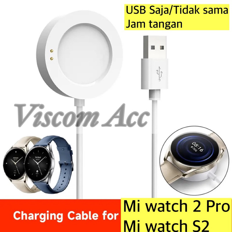 Usb Charger Mi Watch 2 / Mi Watch 2 Pro / kabel data Mi watch 2pro / Mi watch S2 / Mi Watch S3 / Mi
