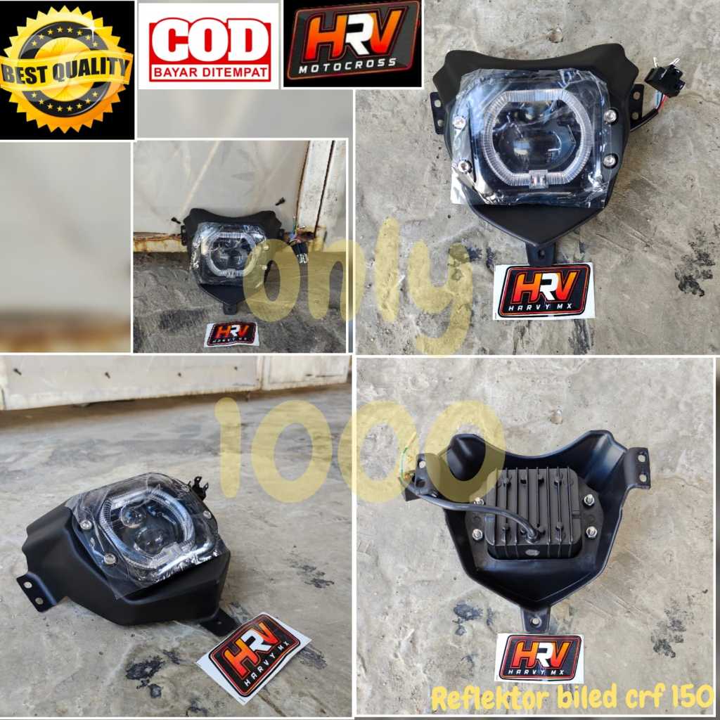 REFLEKTOR BILED CRF 150 LAMPU REFLEKTOR HEADLAMP LAMPU DEPAN BILED EXTRA BRIGHT LAMPU DEPAN CRF 150