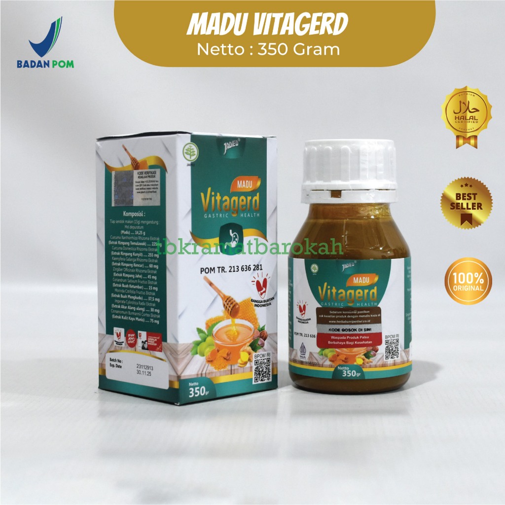 

Cod - Madu Vitagerd Original 100% Obat Maag Asam Lambung Vertigo Bpom