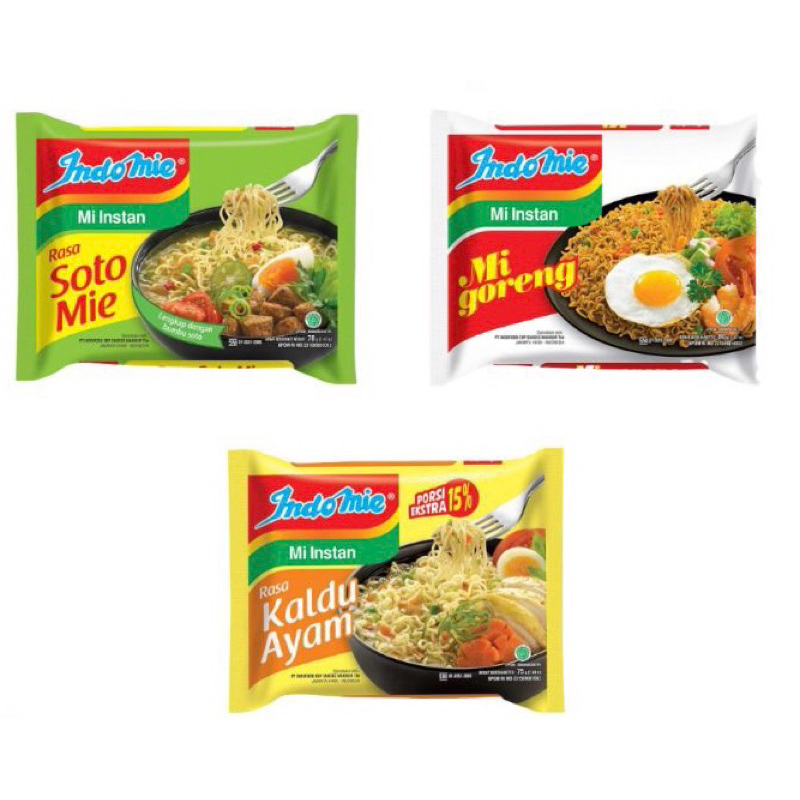 

(COD) Indomie Mi Instan Rasa Soto Mie&Goreng 70gram