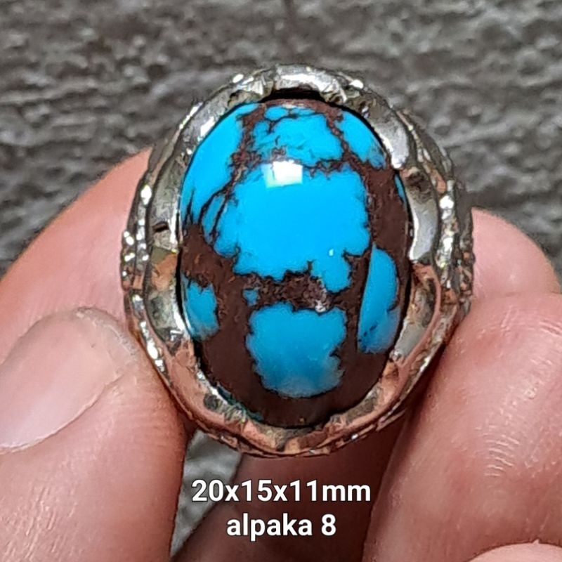 CINCIN 8 PIRUS MESIR URAT MERAH FANCY BLUE CEPLOK KURA ELEGAN