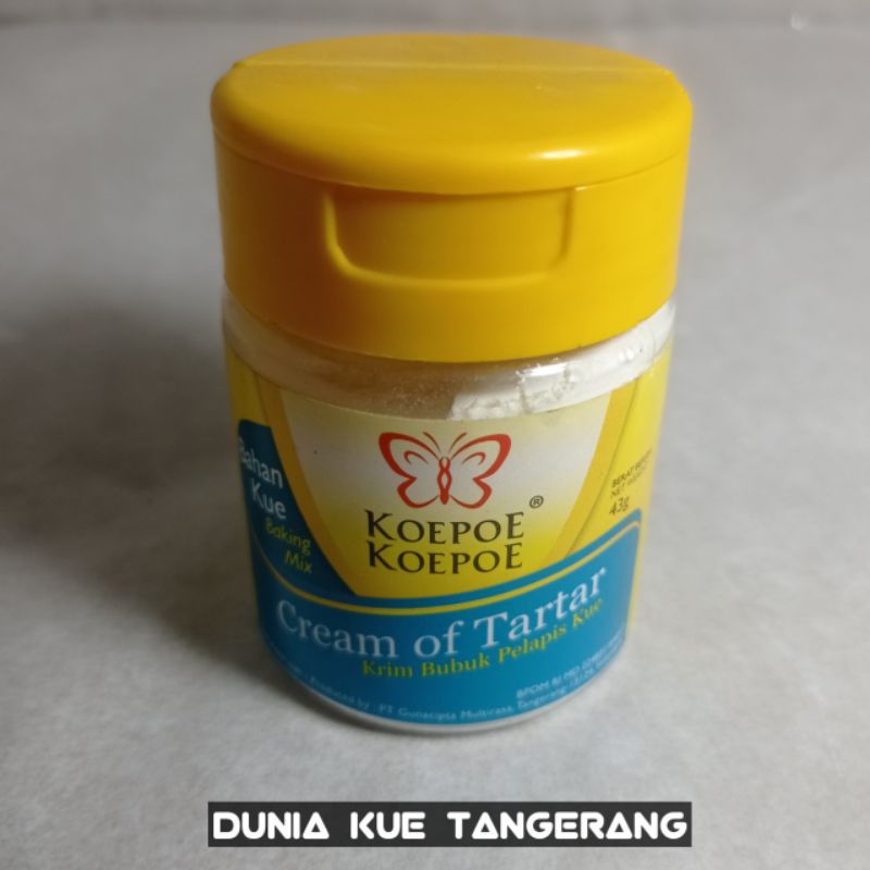 

Cream of Tartar Koepoe-Koepoe / Kirim bubuk pelapis kue merk Kupu-Kupu (