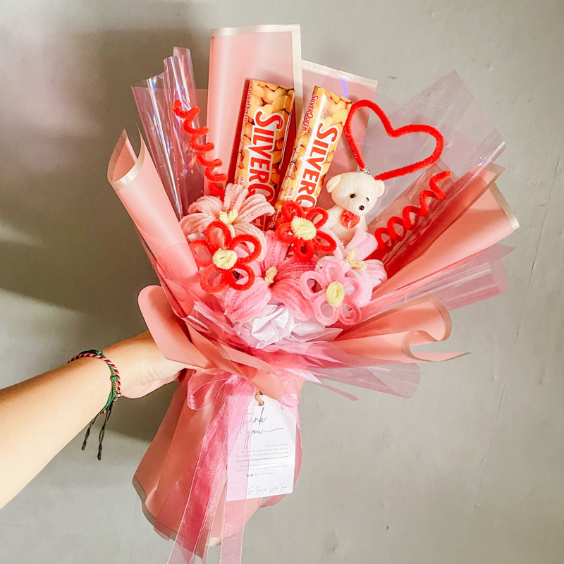 

Silverqueen Choco Bouquet Buket Bunga Coklat Hadiah hari ibu