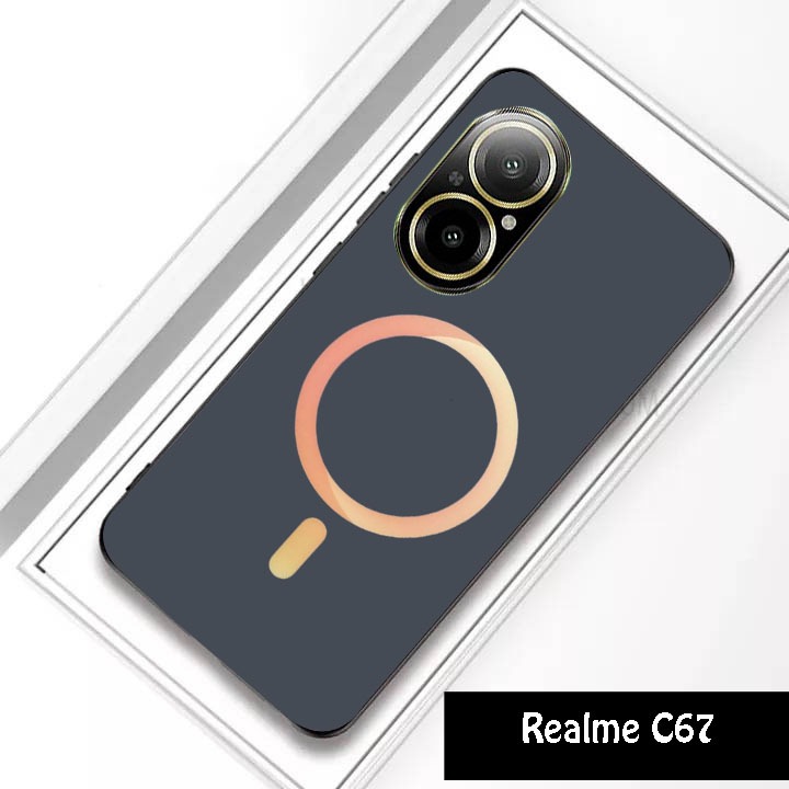 Softcase Glass Case Realme C67 Terbaru [FBK-63] - Case Realme C67 - Casing Handphone  Realme C67 ter