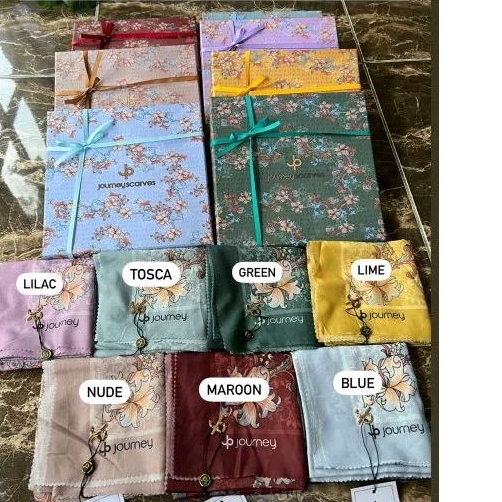 Journey RAYA SERIES EXCLUSIVE Scarf Hijab Segi Empat Kerudung Premium Original Journey