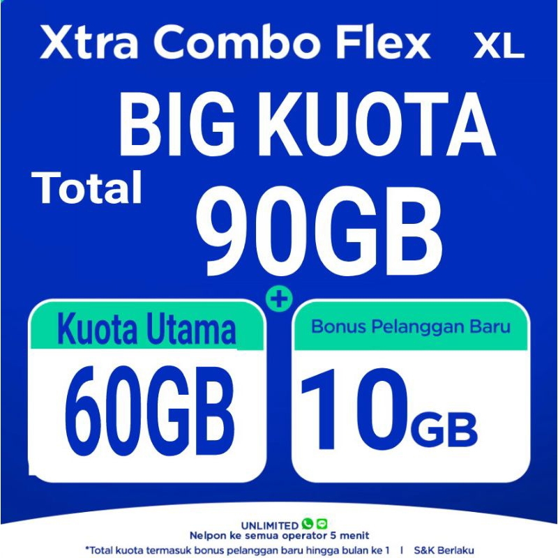 KARTU PERDANA XL COMBO FLEX XXL