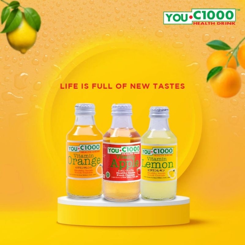 

You C1000 Orange/Jeruk, Mango, Lemon 140ml