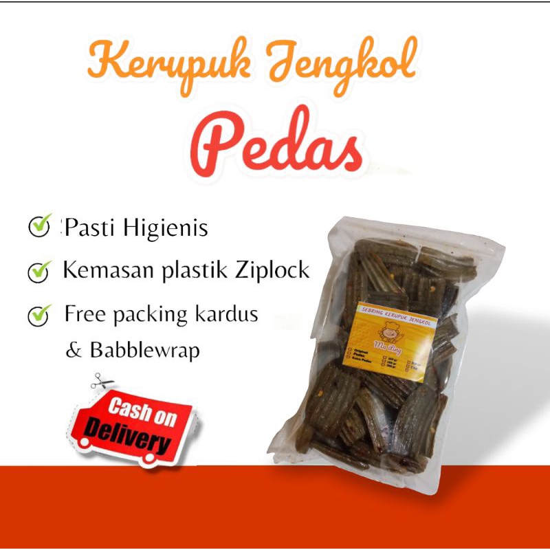 

Cemilan Keripik Jengkol Pedas 80 Gram