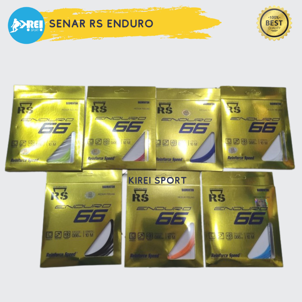 Senar Badminton/senar raket bulutangkis reinforce speed (RS) Enduro 66 Original
